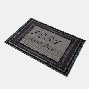 Cute Whimsical Address  Doormat
