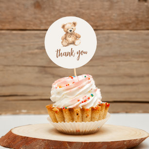 Cute Whimsical Bear Classic Round Sticker