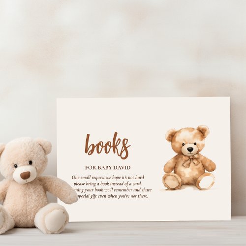 Cute Whimsical Bear  Enclosure Card