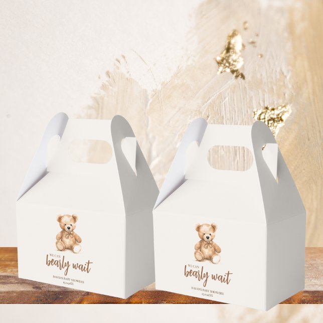 Cute Whimsical Bear  Favor Boxes (Creator Uploaded)