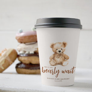 Cute Whimsical Bear  Paper Cups