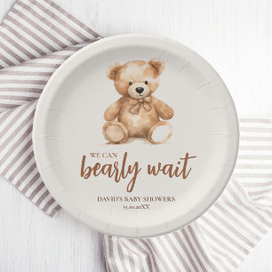 Cute Whimsical Bear Paper Plates