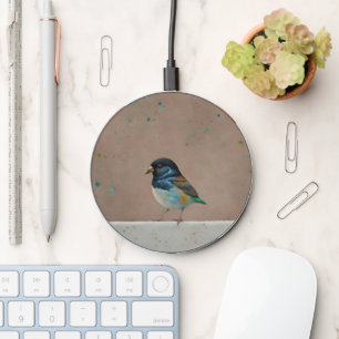 Cute Whimsical Bird Art Charger