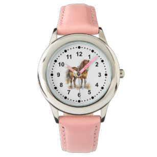 Horse girl watch new arrivals