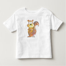 Cute Whimsical Brown Squirrel