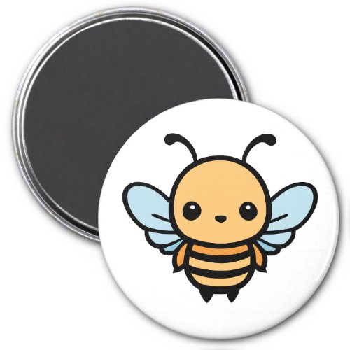 Cute Whimsical Cartoon Bee Magnet