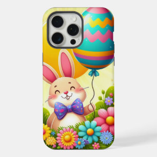 Cute, whimsical & colorful Easter bunny iPhone 15 Pro Max Case