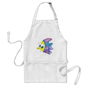 Cute Whimsical Colorful Fish Adult Apron