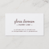 CUTE WHIMSICAL COOKIES BUSINESS CARD (Back)