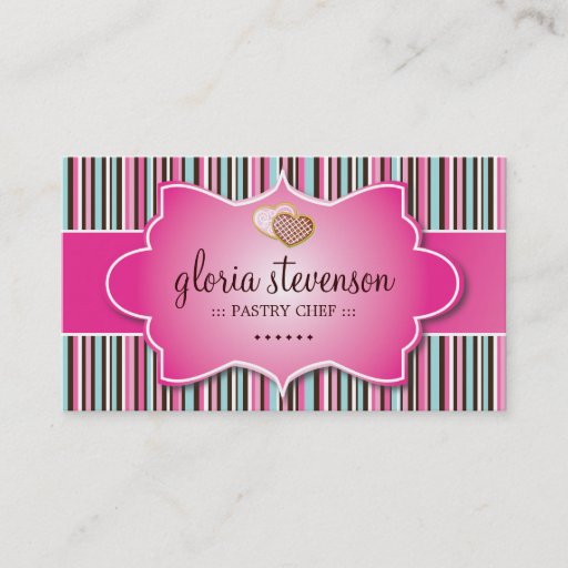 Customizable CUTE WHIMSICAL COOKIES BUSINESS CARD