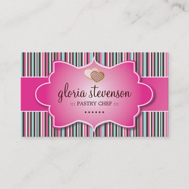 CUTE WHIMSICAL COOKIES BUSINESS CARD (Front)