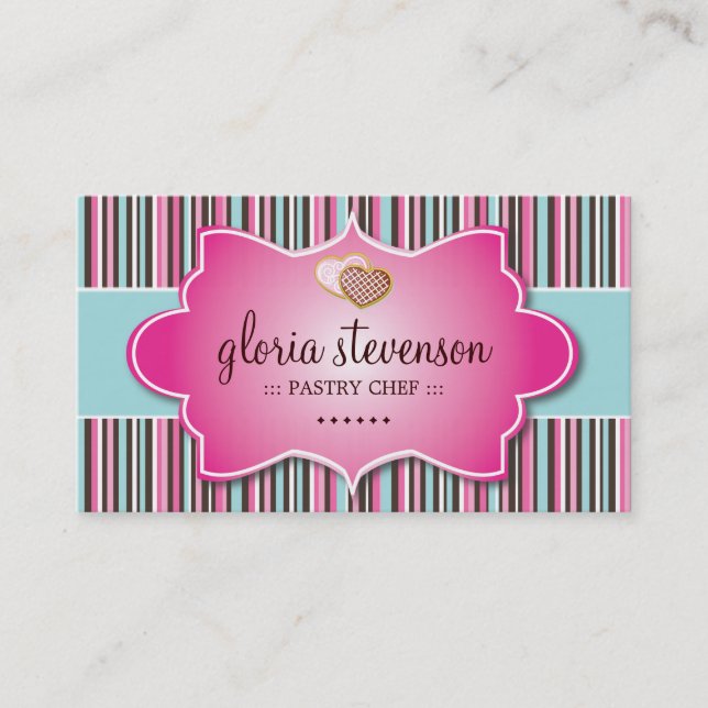 CUTE WHIMSICAL COOKIES BUSINESS CARD (Front)