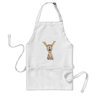 Cute Whimsical Deer Adult Apron