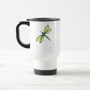 Cute Whimsical Dragonfly Travel Mug