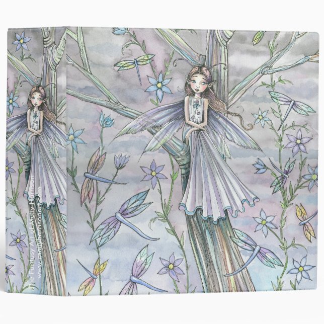 Cute Whimsical Fairy Binder by Molly Harrison (Front/Spine)