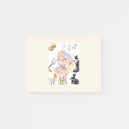 Cute Whimsical Fairy Girl Nature Notes