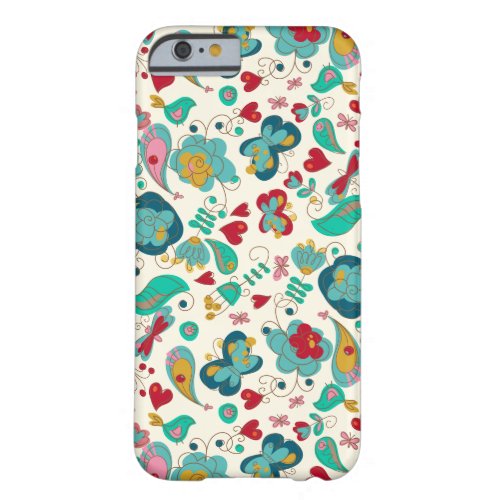 Cute Whimsical Floral Boho Chic by CBendel Barely There iPhone 6 Case