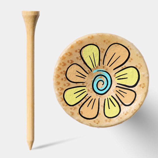 Cute Whimsical Flower Doodle Modern Girly Golf Tees (Combo)