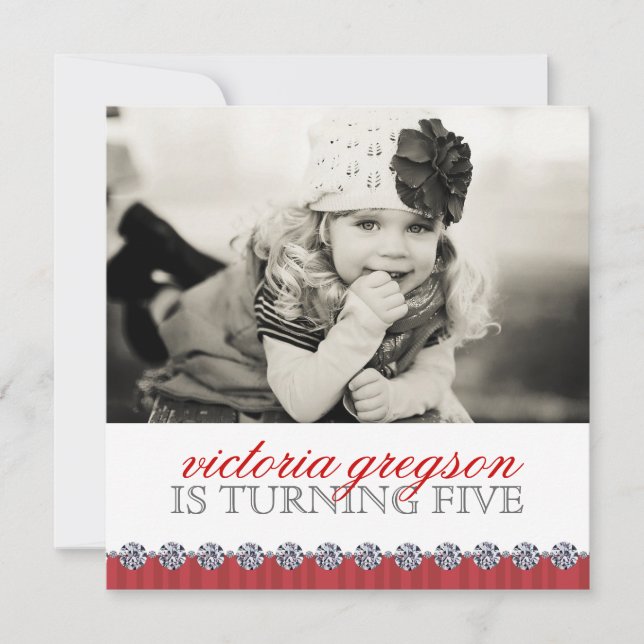 Cute Whimsical Girls Birthday Party Invitation (Front)