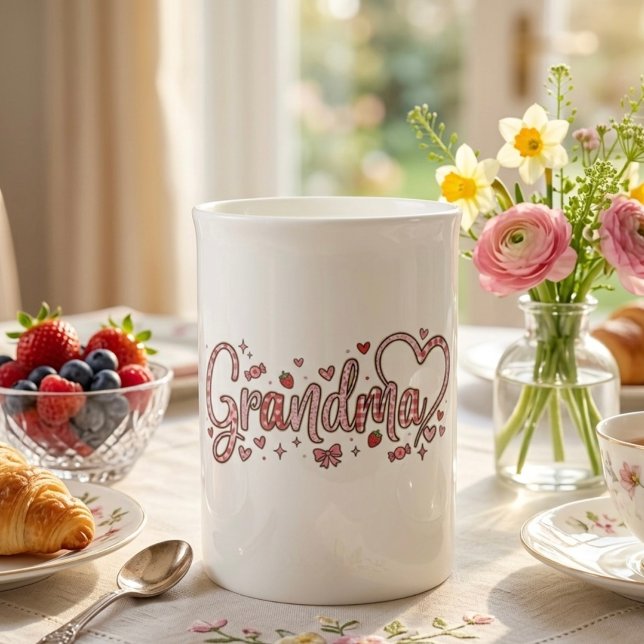 Cute, whimsical Grandma Bone China Specialty Mug (Creator Uploaded)