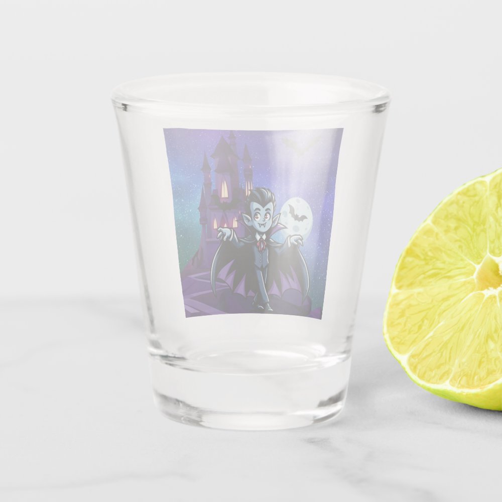 Disover Cute, whimsical Halloween vampire Shot Glass