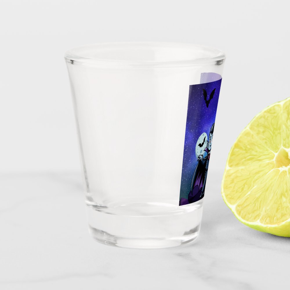 Disover Cute, whimsical Halloween vampire Shot Glass