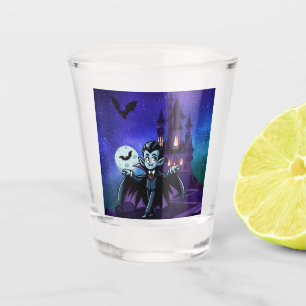 Cute, whimsical Halloween vampire Shot Glass