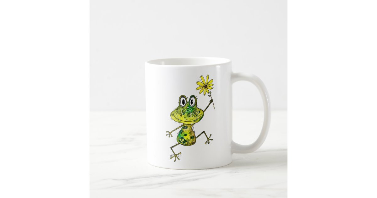 cute frog HAPPY frog' Mug