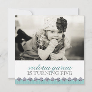 Cute Whimsical Kids Party Invitation