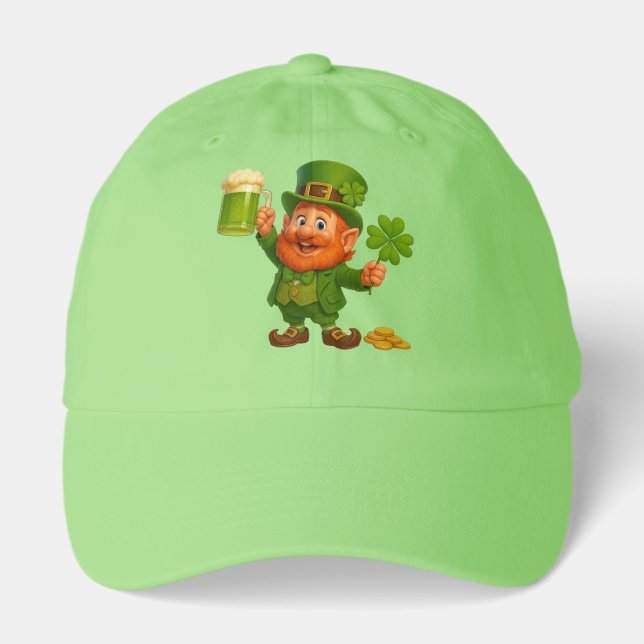 Cute/whimsical leprechaun Saint Patrick's Day  Hat (Front)
