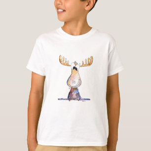 Cute Whimsical Moose T-Shirt