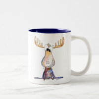 Cute Whimsical Moose