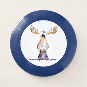 Cute Whimsical Moose Wham-O Frisbee