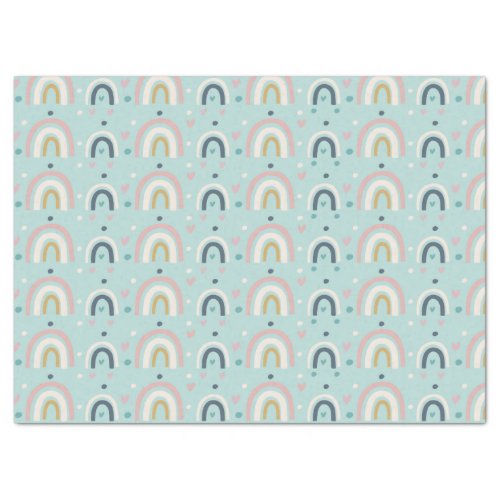Cute Whimsical Rainbow Pattern Tissue Paper
