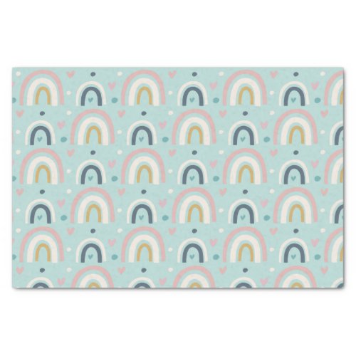 Cute Whimsical Rainbow Pattern Tissue Paper