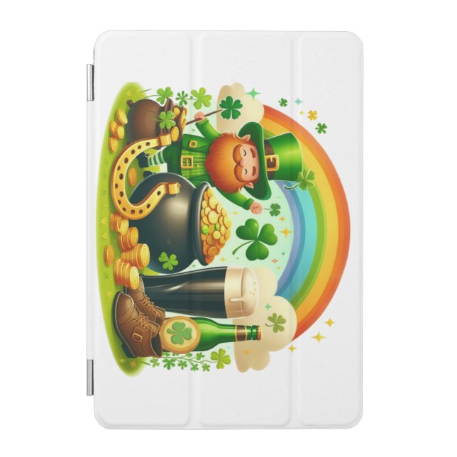 Cute, whimsical Saint Patrick's Day iPad Mini Cover (Front)