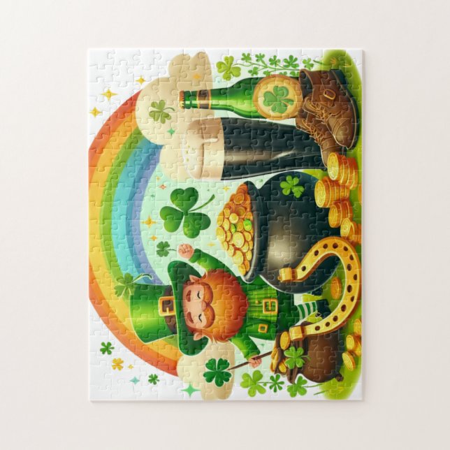 Cute, whimsical Saint Patrick's Day Jigsaw Puzzle (Vertical)