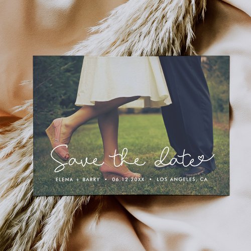 Cute Whimsical Save The Date Photo Card