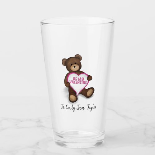 Cute Whimsical Teddy Bear Simple Custom  Glass
