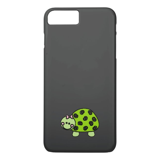 Cute Whimsical Turtle Lady Case-Mate iPhone Case (Back)