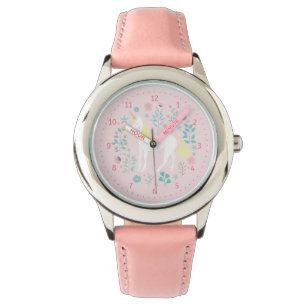 Cute Whimsical Unicorn Watch Pink
