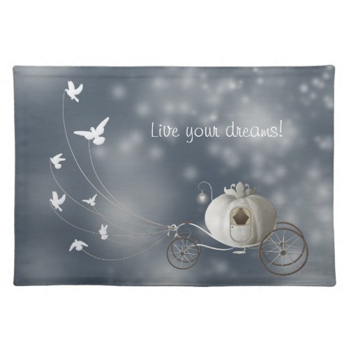 Cute Whimsy Cinderella Story Cloth Placemat