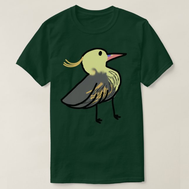 cute whistling heron T-Shirt (Design Front)