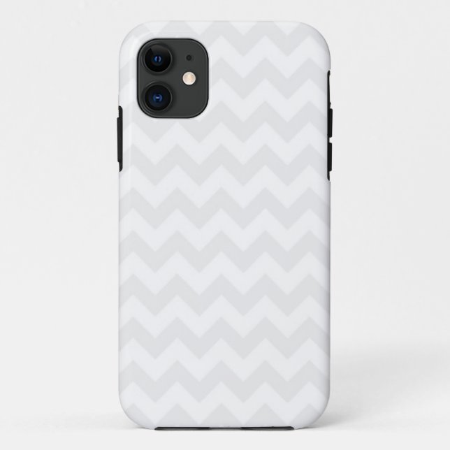 Cute White and Gray Chevron Pattern iPhone 5 Case (Back)