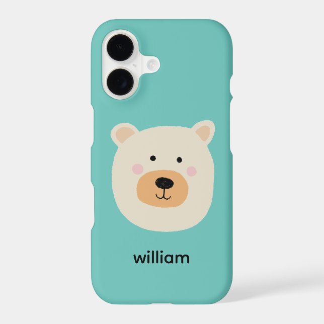Cute white bear Case-Mate iPhone case (Back)