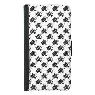Cute white black cats patterns