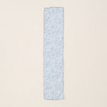 Cute white blue paisley pattern scarf<br><div class="desc">Cute white blue paisley pattern</div>