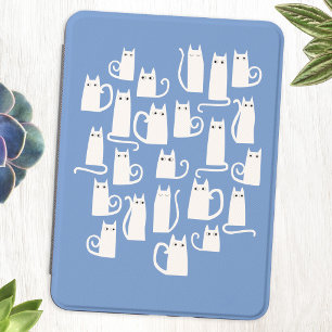 Cute White Cat  Kindle Cover