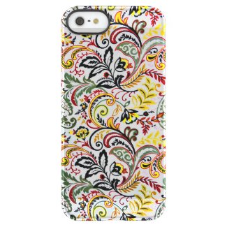 Cute white classic colorful floral design