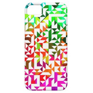 Cute white colorful geometric patterns